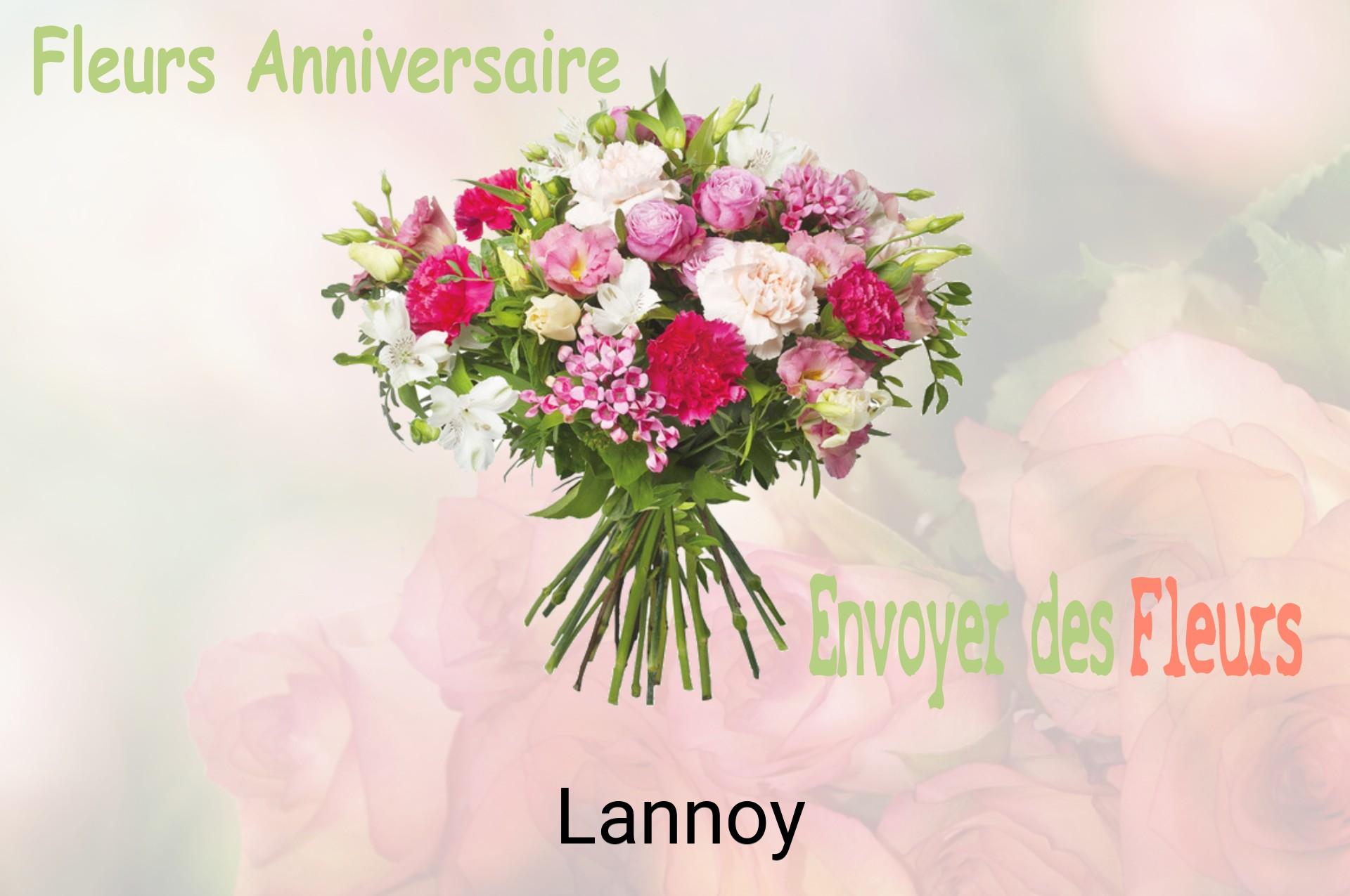 Bouquet de fleurs d’anniversaire livré à Lannoy